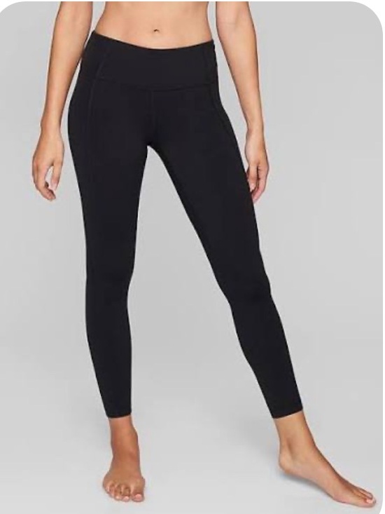 Athleta Mid Rise Salutation 7/8 Tight (Black)